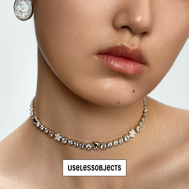 Feifei Fairy Strawberry Diamond Choker