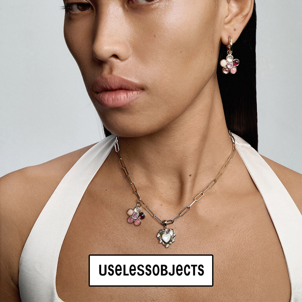Uheart Colorful Gem Love Hoops