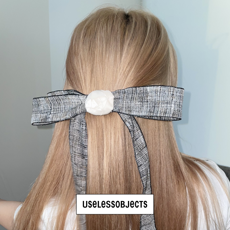 CHEER ribbon hair clip