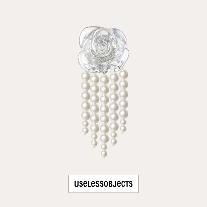 rose pearl earrings