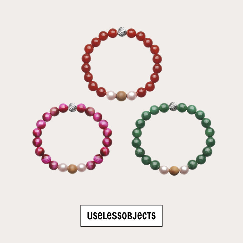 Essential Blessings Turned Beaded Bracelet
