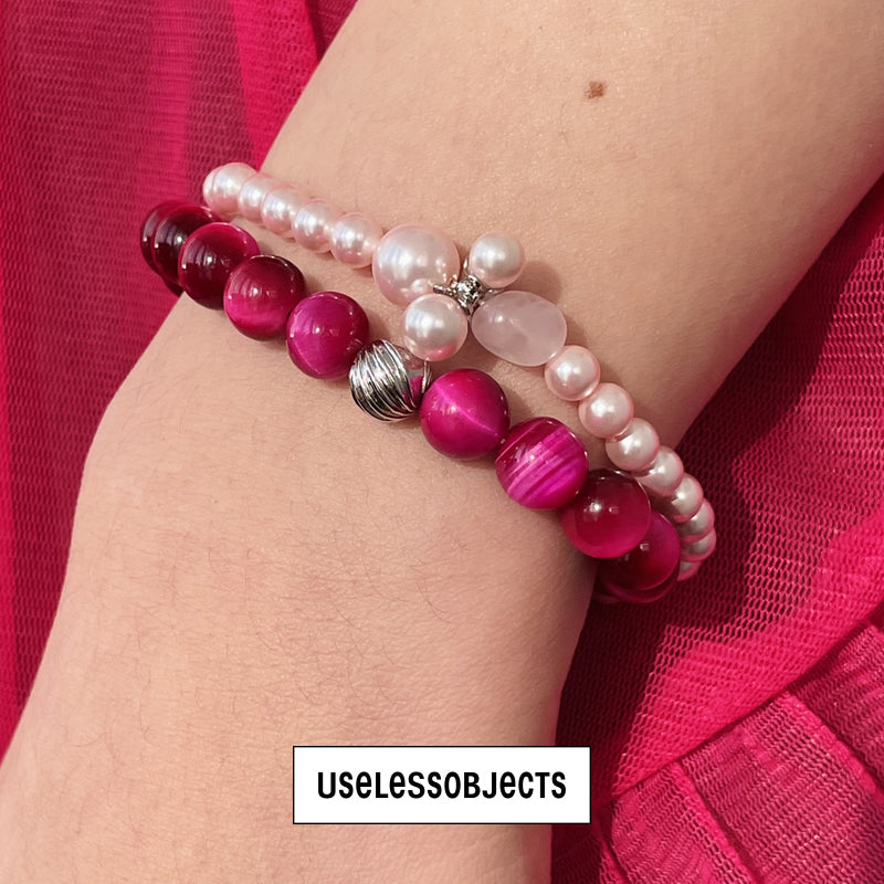Essential Blessings Turned Beaded Bracelet