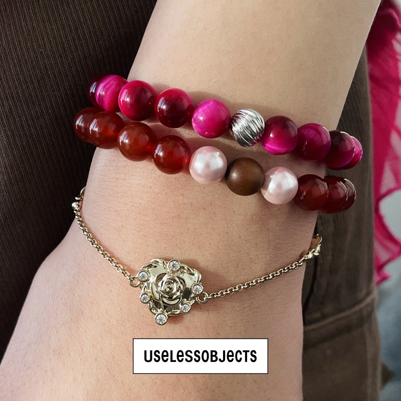 Essential Blessings Turned Beaded Bracelet