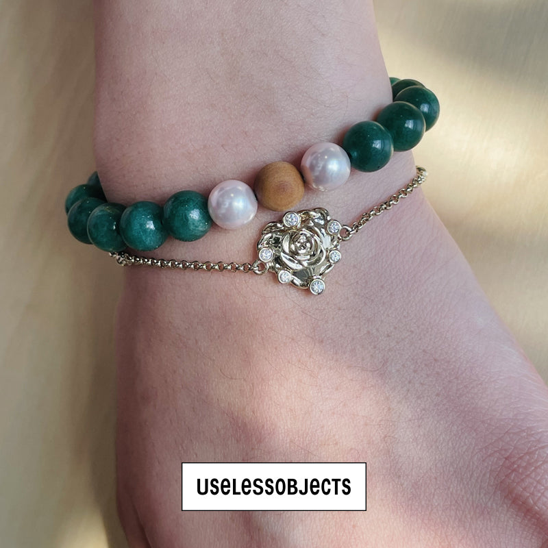 Essential Blessings Turned Beaded Bracelet