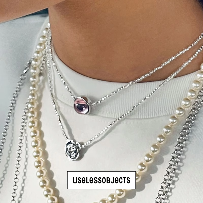 Guigui Rose Crystal Double bead Chain