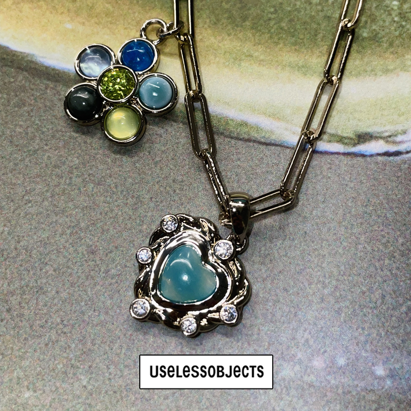 Uheart Colorful Gem Love Necklace