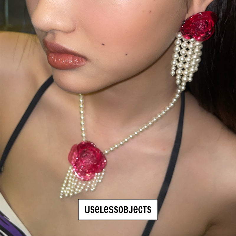 rose pearl necklace