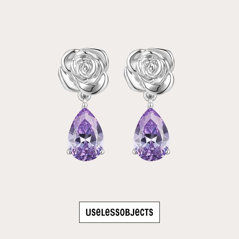 Guigui Rose Colored Diamond Earrings