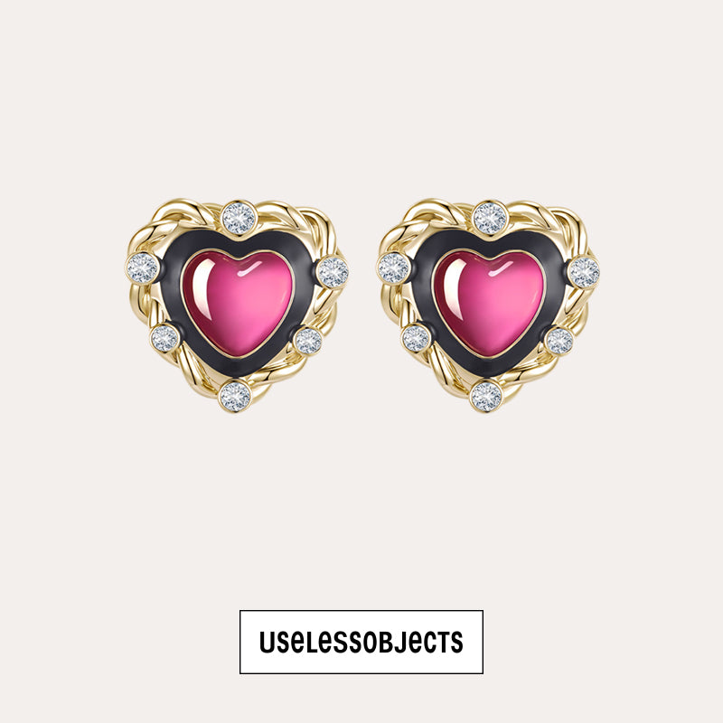 pink venom necklace/pink venom earrings