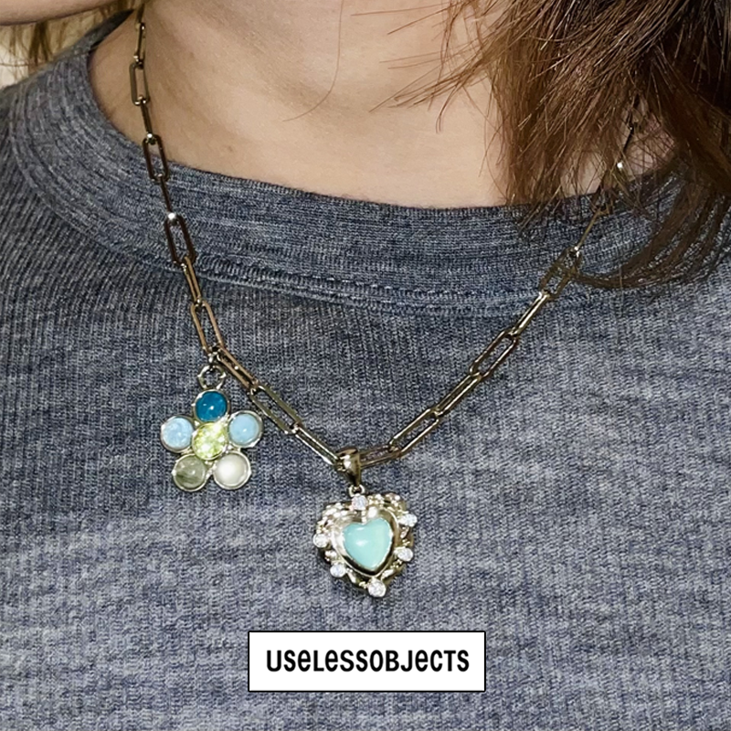 Uheart Colorful Gem Love Necklace