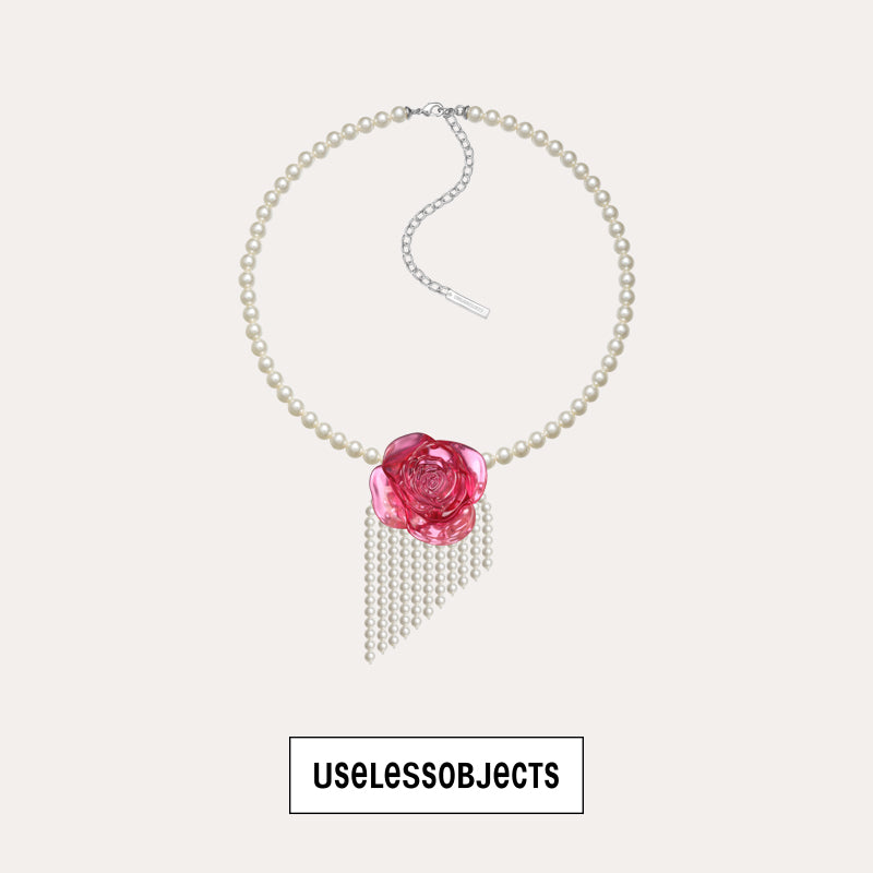 rose pearl necklace