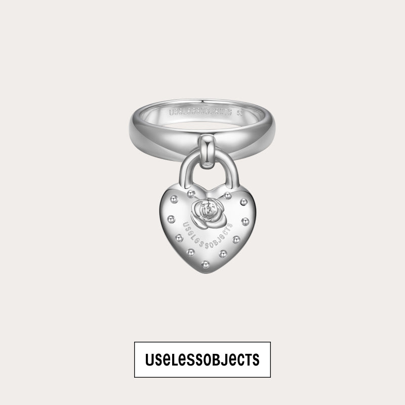 Akashic Rose Heart hanging tag ring