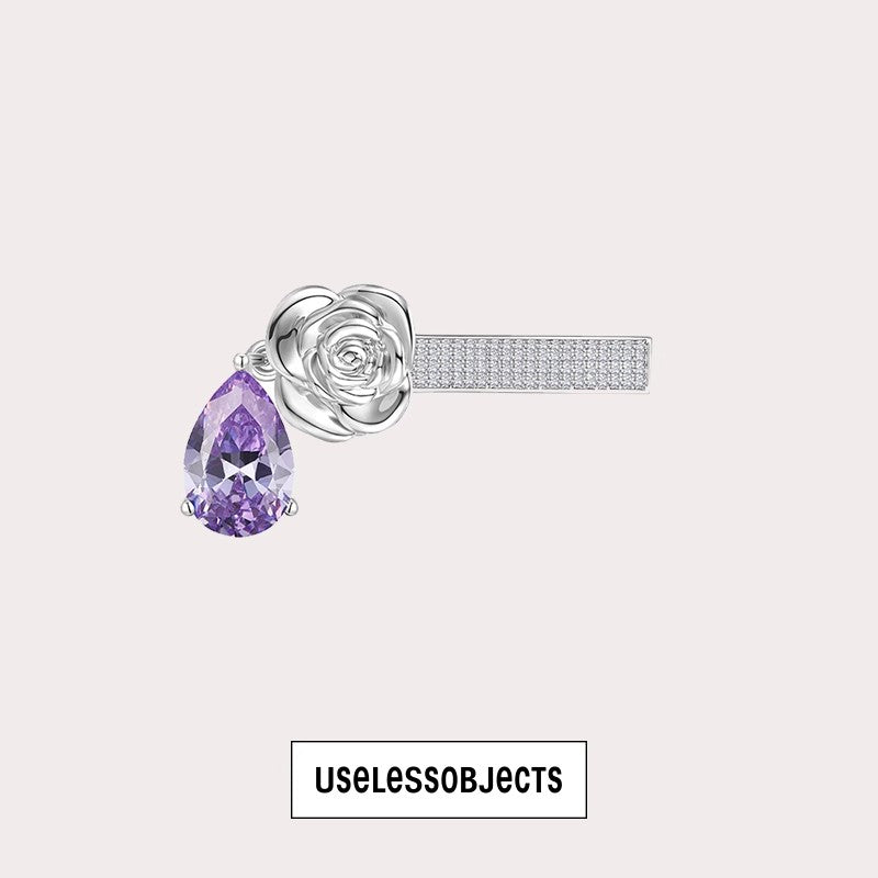 Guigui Rose Colored Diamond Hairpin