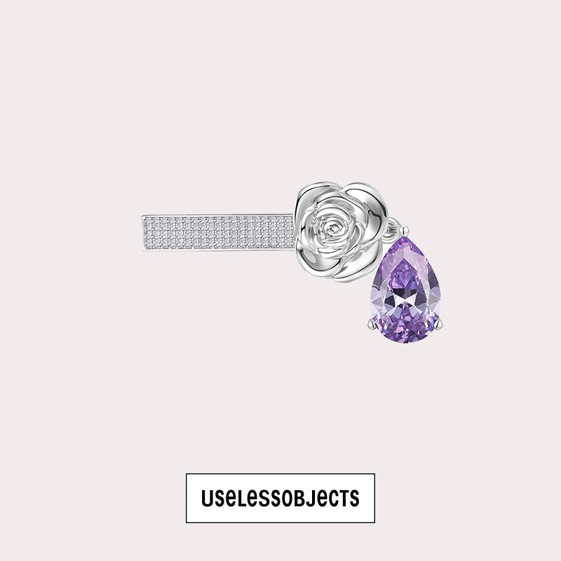 Guigui Rose Colored Diamond Hairpin