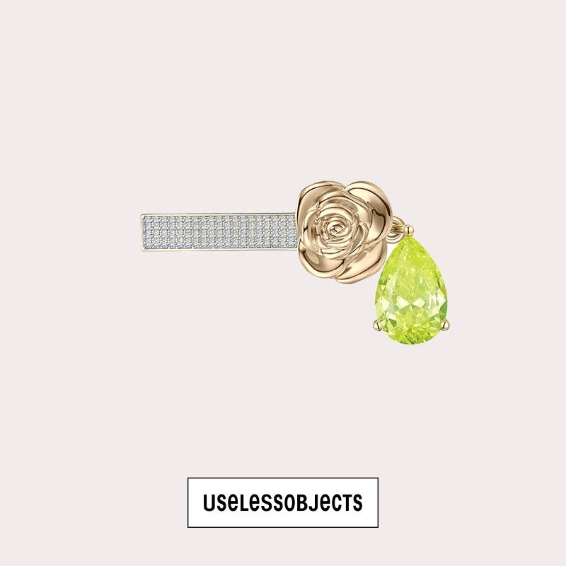 Guigui Rose Colored Diamond Hairpin