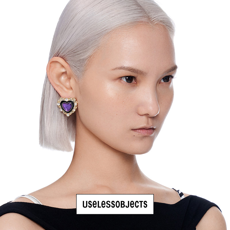 Cyber Jade earrings/Violet Affair earrings