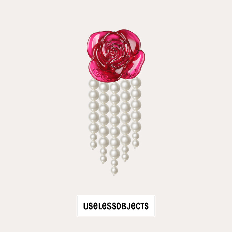 rose pearl earrings