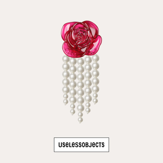 rose pearl earrings