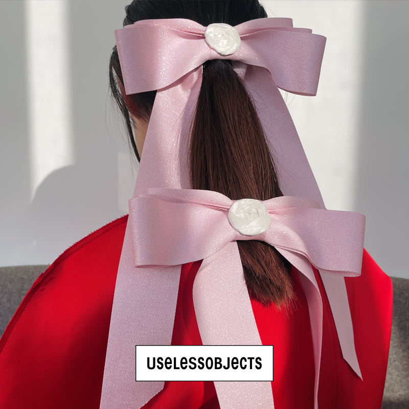 CHEER  ribbon hair clip