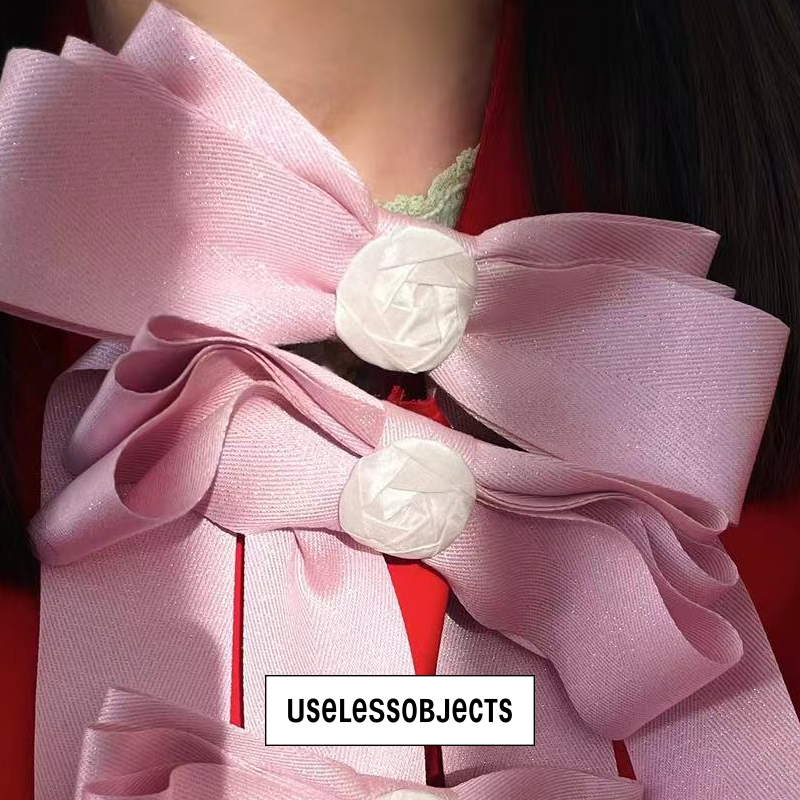 CHEER  ribbon hair clip